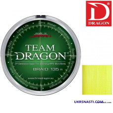 Шнур Team Dragon/Momoi диаметр 0,10мм размотка 135м лимонный